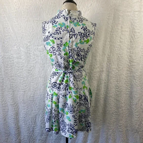 Vintage 60's Romper Culottes Liberty Circle Scooter Dress MOD Pattern Geometric - Picture 5 of 12